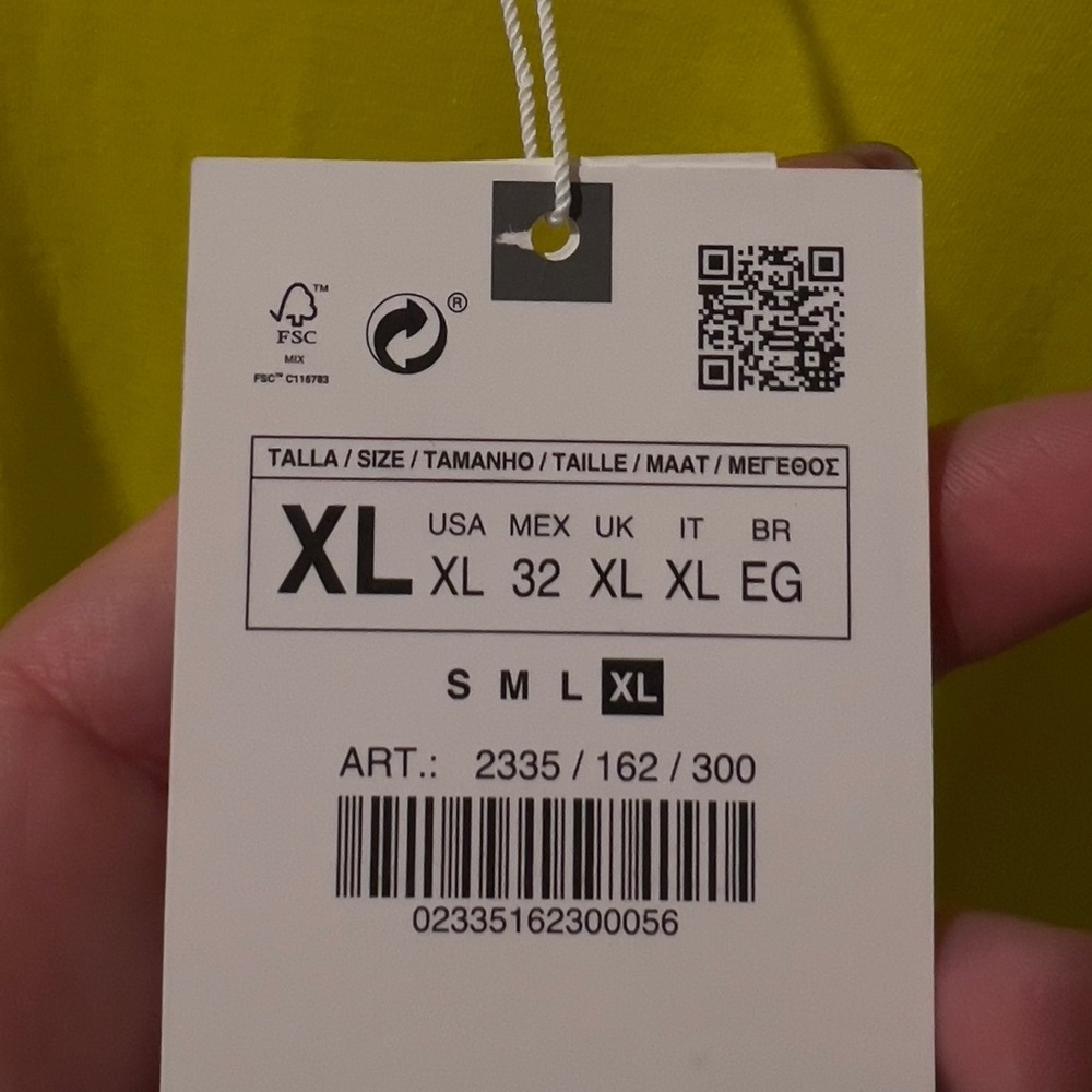Zara Neon yellow rouched sided top - Picture 5 of 7